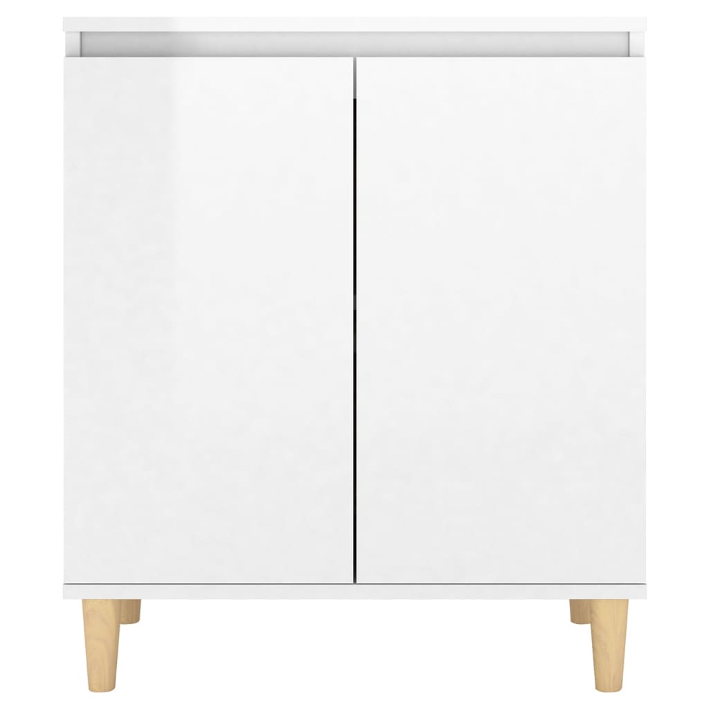 Komoda sjajna bijela 60 x 35 x 70 cm od konstruiranog drva