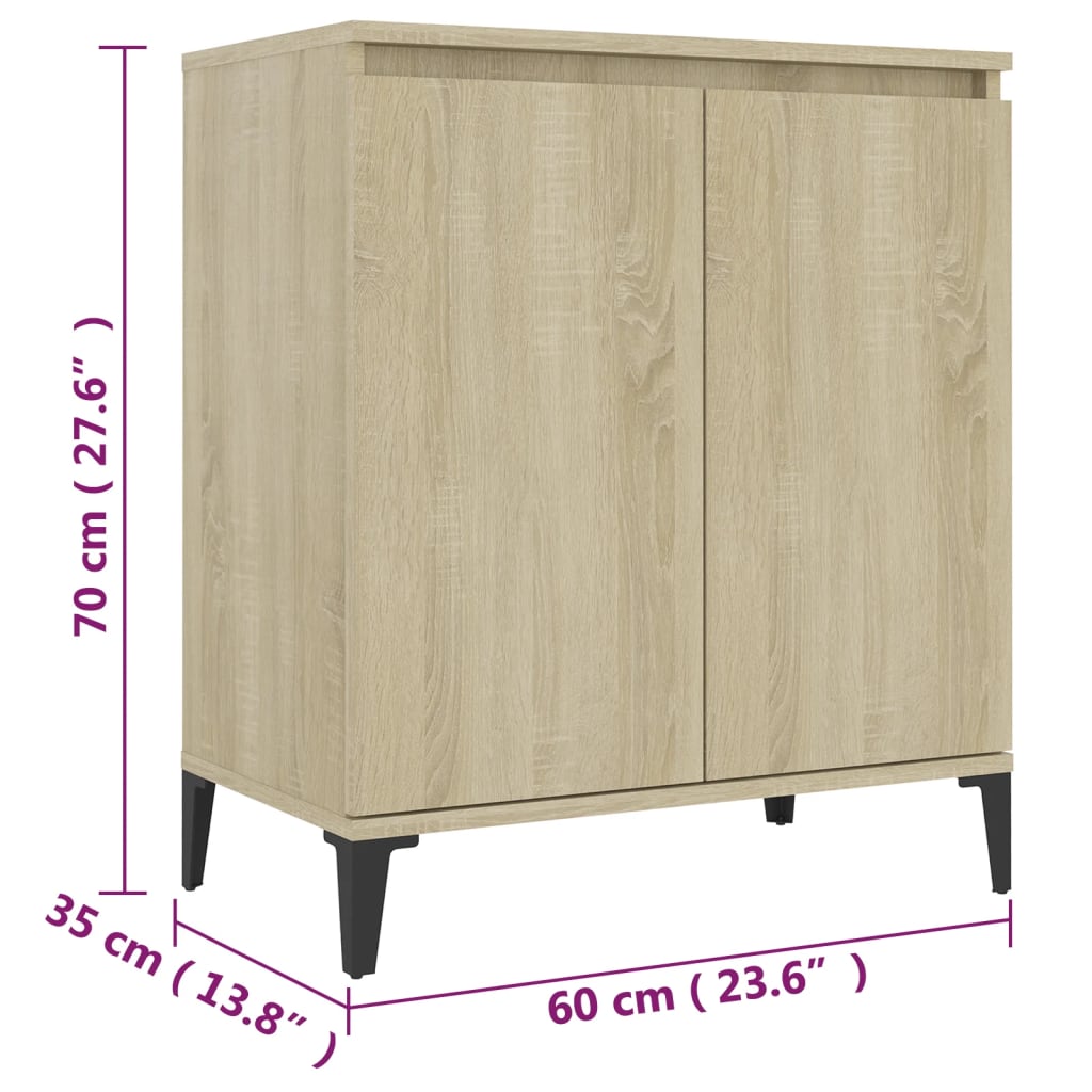 Komoda boja hrasta sonome 60 x 35 x 70 cm od konstruiranog drva