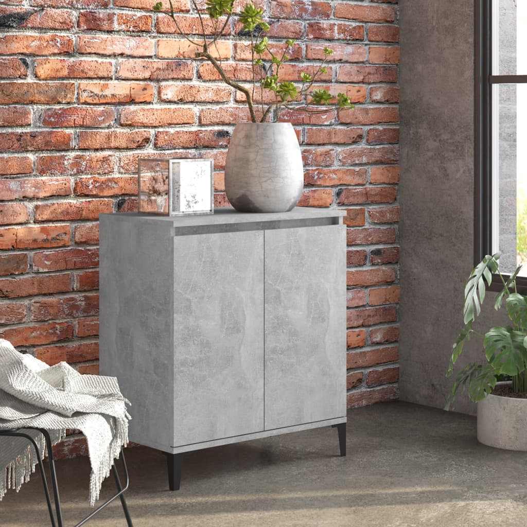 Komoda siva boja betona 60x35x70 cm od konstruiranog drva