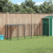Kavez za pse crni 330 x 110 x 110 cm čelični