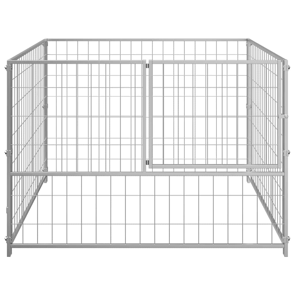 Kavez za pse srebrni 100 x 100 x 70 cm čelični