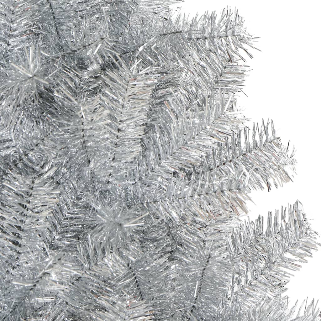 Umjetno božićno drvce sa stalkom srebrno 120 cm PET