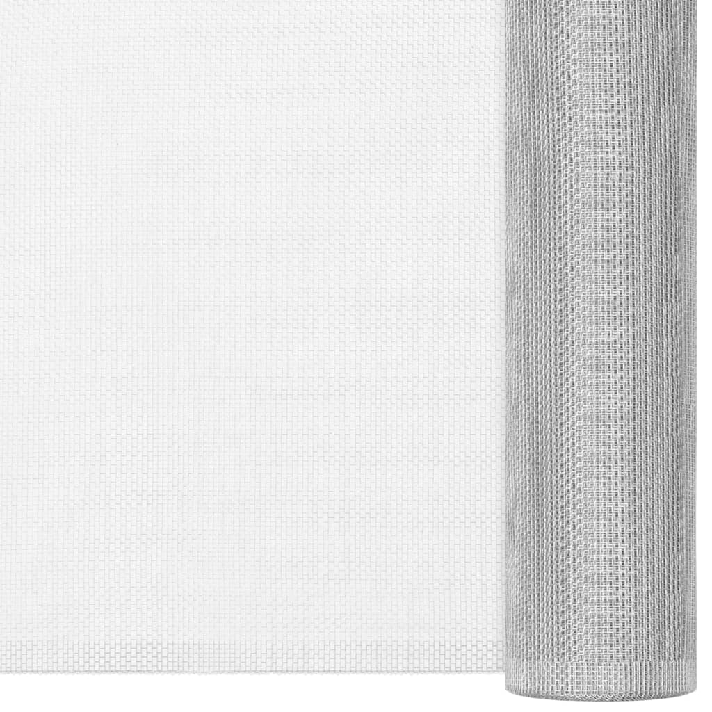 Mrežasti zaslon os aluminija 112 x 2000 cm srebrni