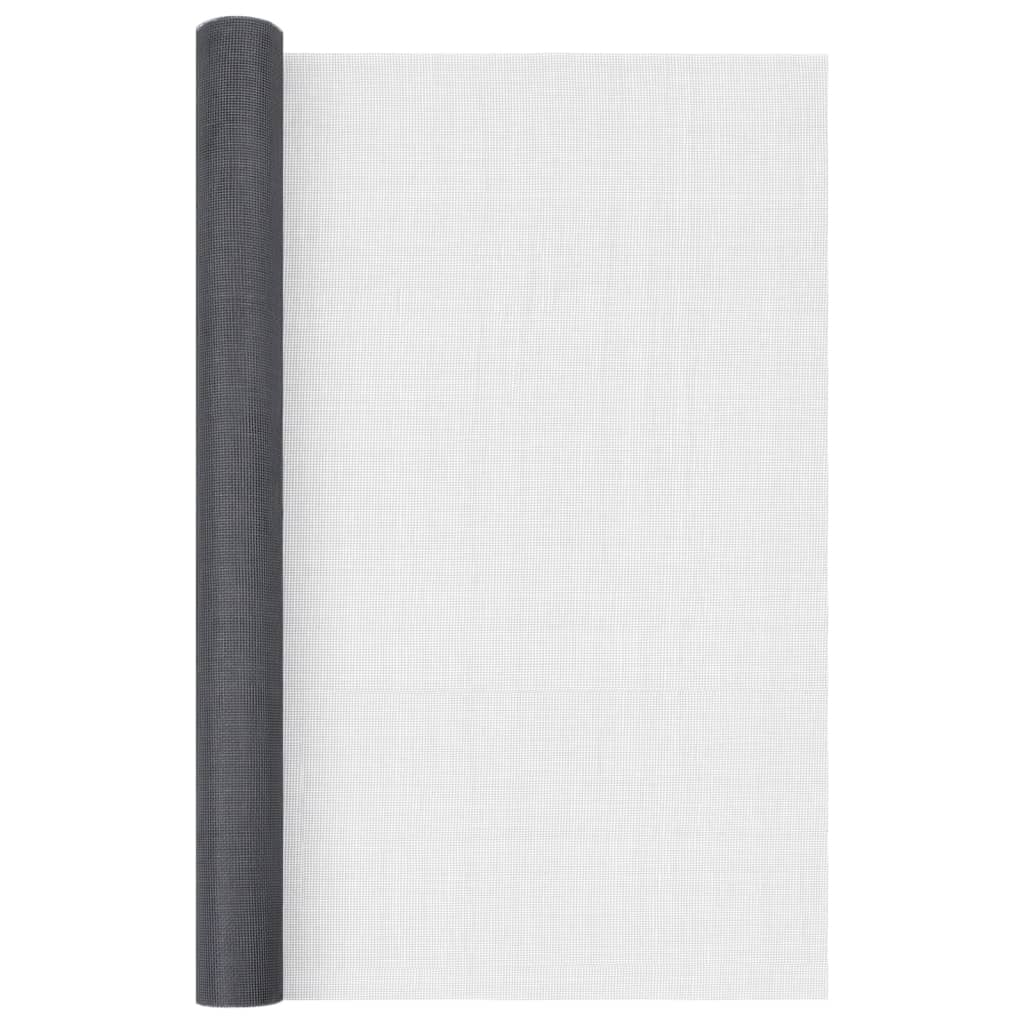 Mrežasti zaslon od stakloplastike 60 x 500 cm sivi