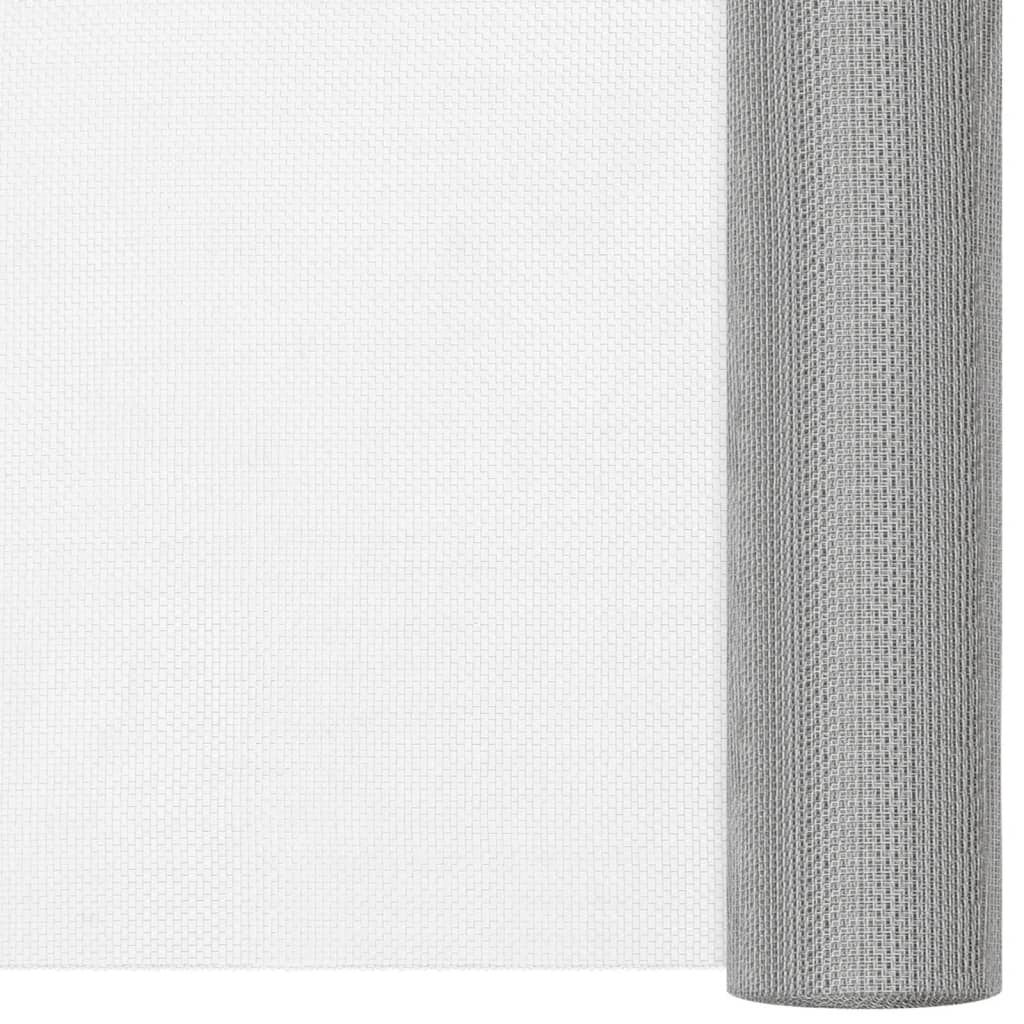 Mrežasti zaslon od nehrđajućeg čelika 112 x 500 cm srebrni