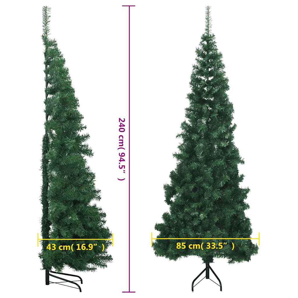 Kutno umjetno božićno drvce zeleno 240 cm PVC