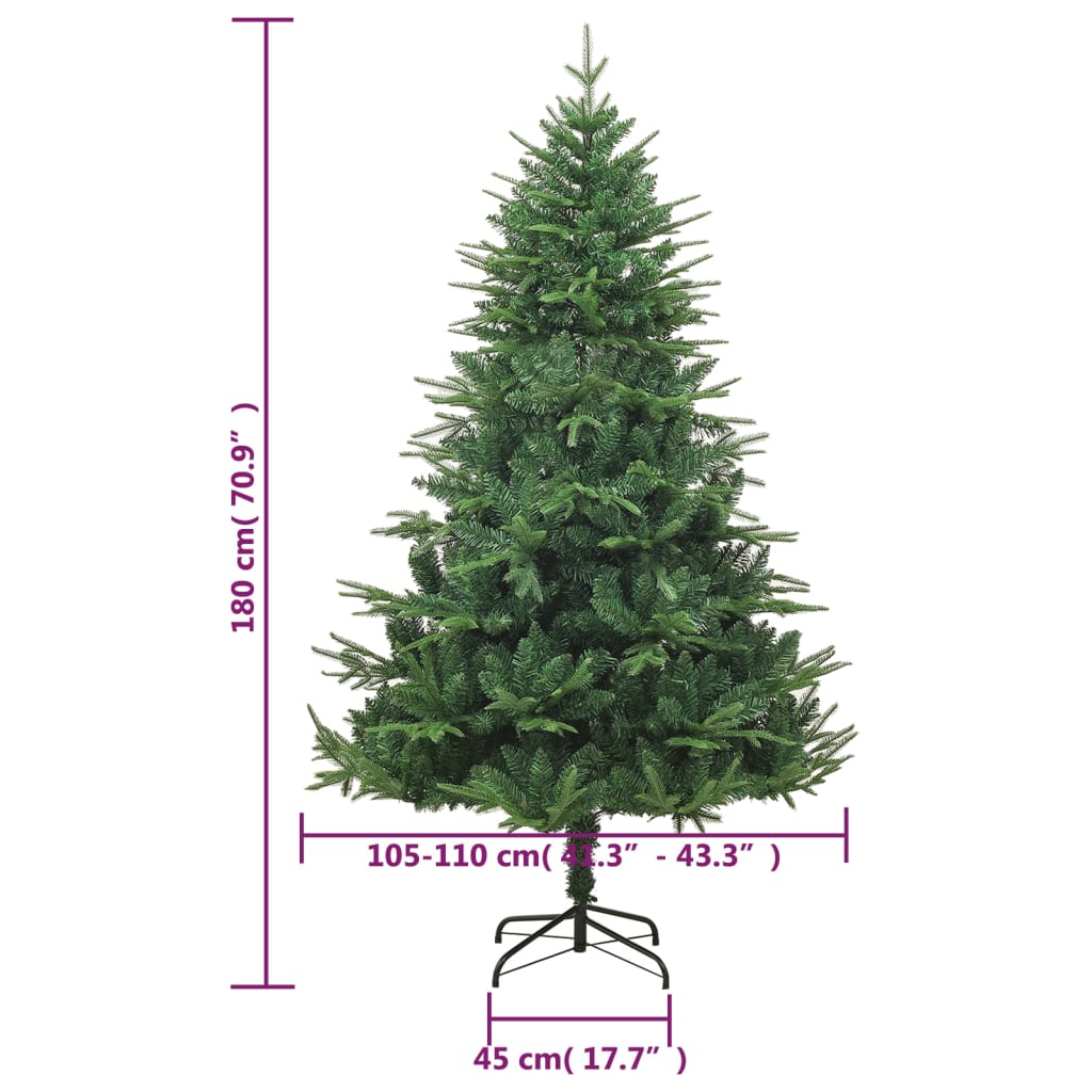 Umjetno božićno drvce zeleno 180 cm PVC i PE