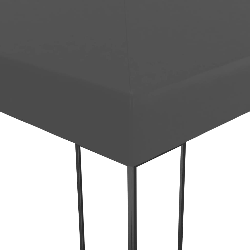 Sjenica s LED svjetlosnim trakama 3 x 4 m antracit