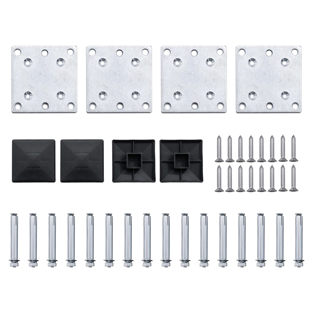 Set panela za ogradu WPC 526 x 146 cm smeđi