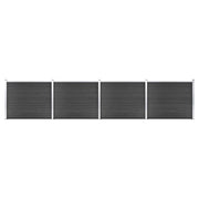 Set panela za ogradu WPC 699 x 146 cm sivi