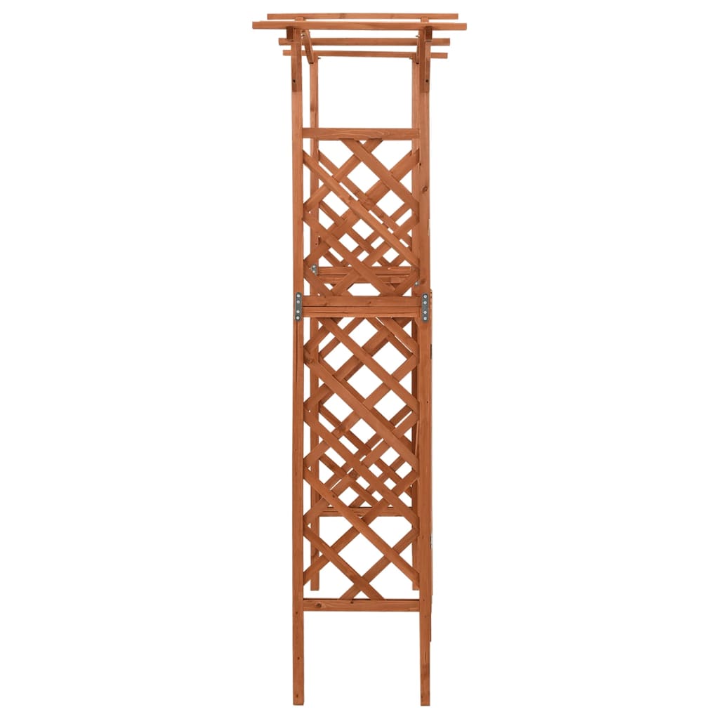 Pergola s vratima 116 x 40 x 204 cm od masivne jelovine