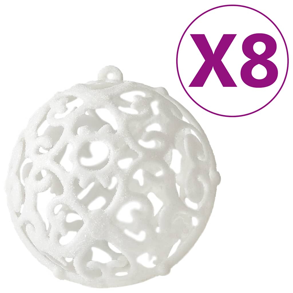 Set od 100 božićnih kuglica bijeli