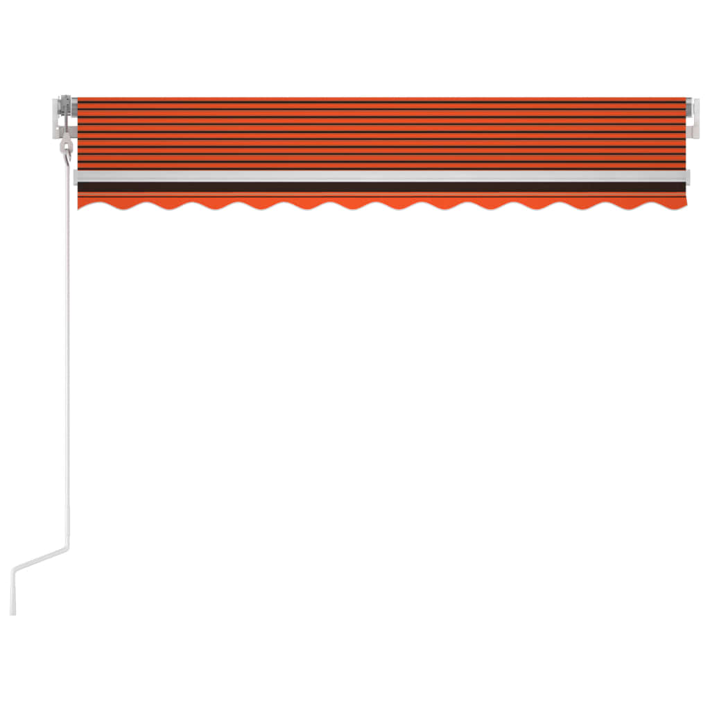 Automatska tenda sa senzorom LED 300x250 cm narančasto-smeđa