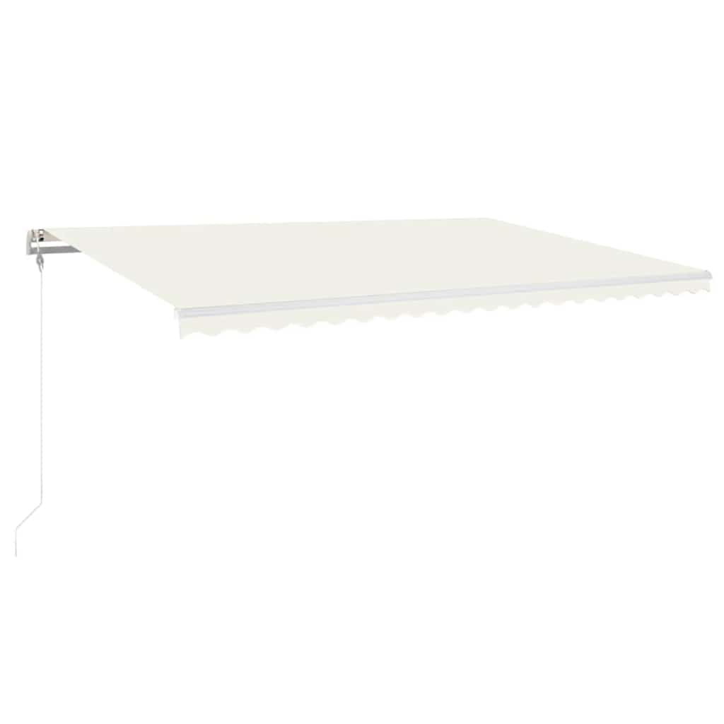 Automatska tenda sa senzorom za vjetar LED 500 x 300 cm krem