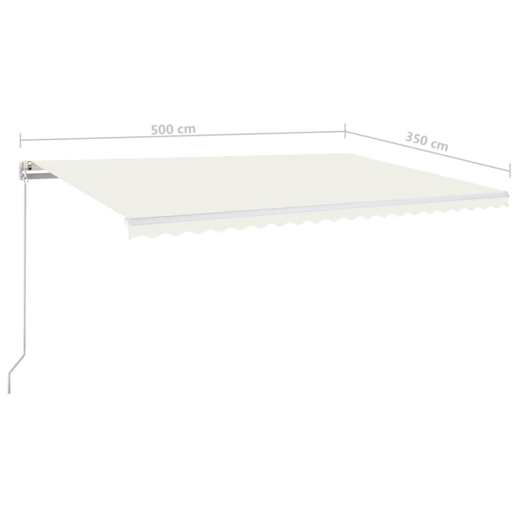Tenda na ručno uvlačenje 500 x 350 cm krem