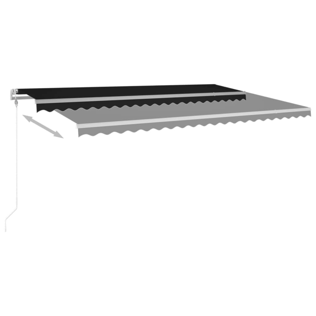 Tenda na automatsko uvlačenje 500 x 350 cm antracit