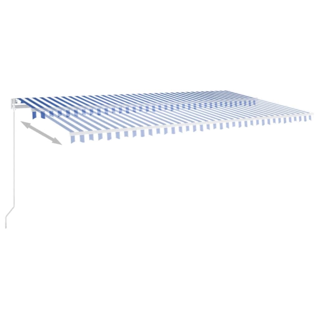 Tenda na ručno uvlačenje 600 x 350 cm plavo-bijela