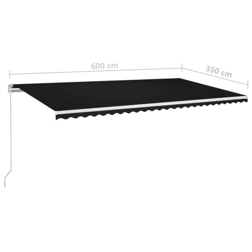 Tenda na ručno uvlačenje 600 x 350 cm antracit