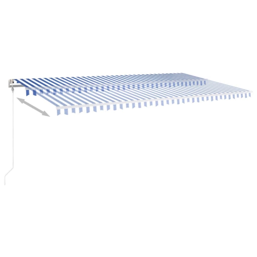Tenda na automatsko uvlačenje 600x350 cm plavo-bijela