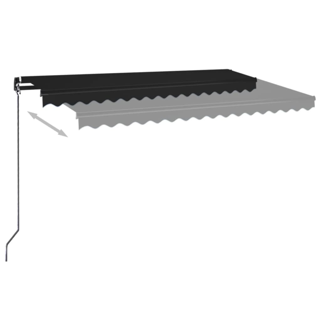 Tenda na ručno uvlačenje 450 x 350 cm antracit