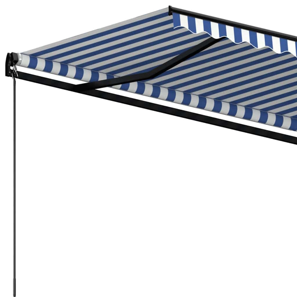 Tenda na ručno uvlačenje 500 x 350 cm plavo-bijela