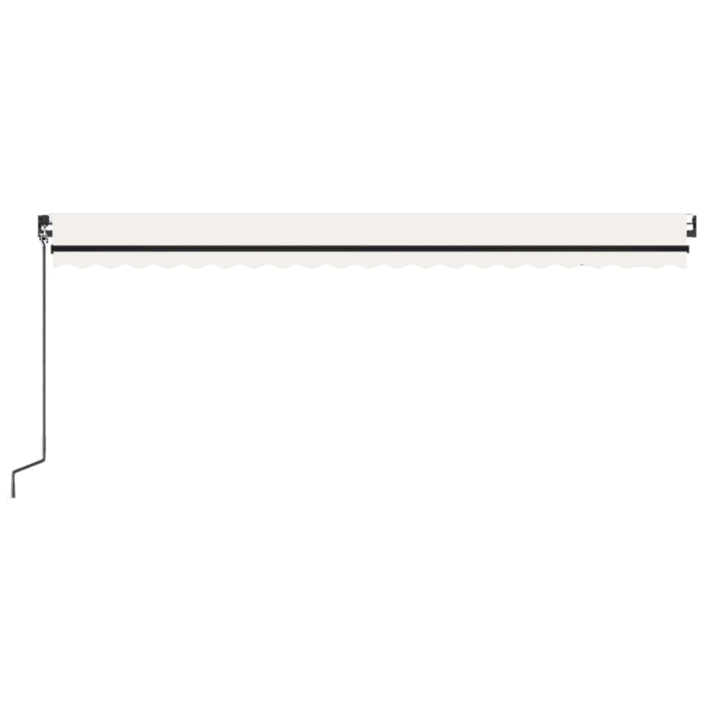 Automatska tenda sa senzorom za vjetar LED 500x350 cm krem