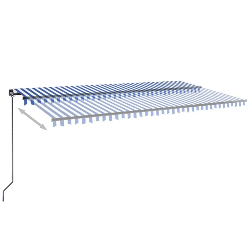 Tenda na ručno uvlačenje 600 x 350 cm plavo-bijela