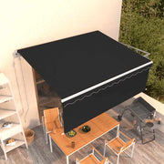 Automatska tenda na uvlačenje s roletom 4,5 x 3 m antracit