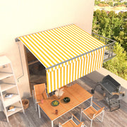 Automatska tenda na uvlačenje s roletom 3,5 x 2,5 m žuto-bijela