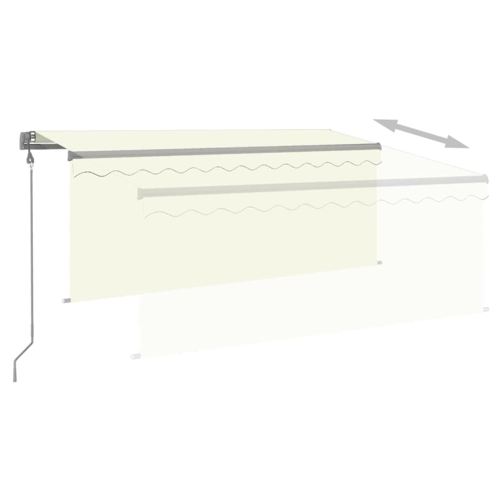 Automatska tenda s roletom i senzorom LED 3,5 x 2,5 m krem