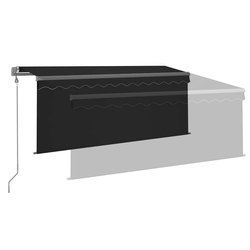 Automatska tenda s roletom i senzorom LED 3,5 x 2,5 m antracit