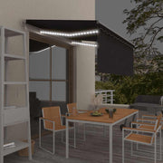 Automatska tenda s roletom i senzorom LED 3,5 x 2,5 m antracit