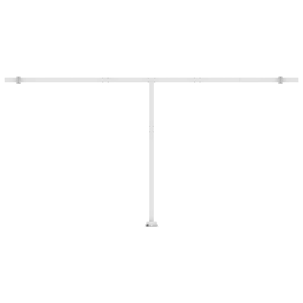 Tenda na ručno uvlačenje LED 600 x 300 cm narančasto-smeđa