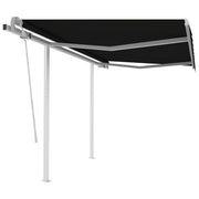 Tenda na ručno uvlačenje sa stupovima antracit 3 x 2,5 m