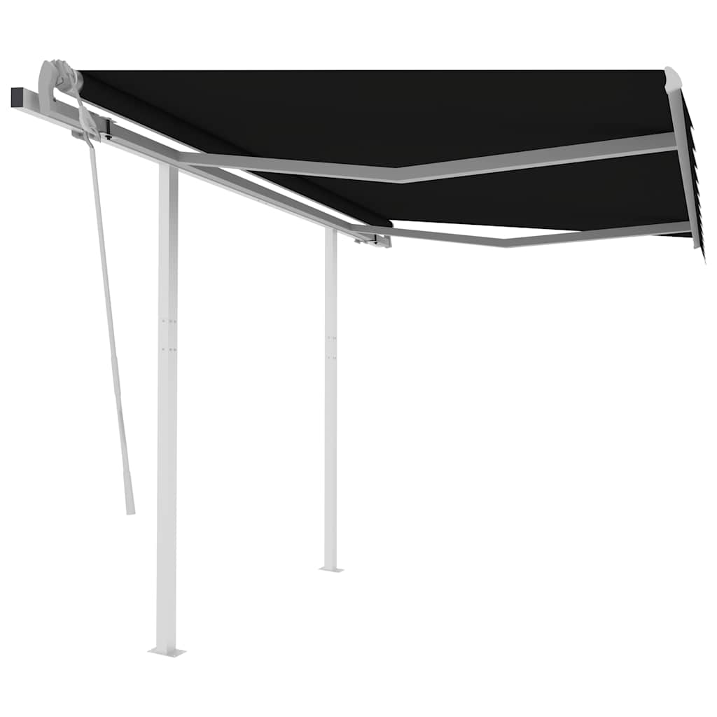 Tenda na ručno uvlačenje sa stupovima antracit 3 x 2,5 m