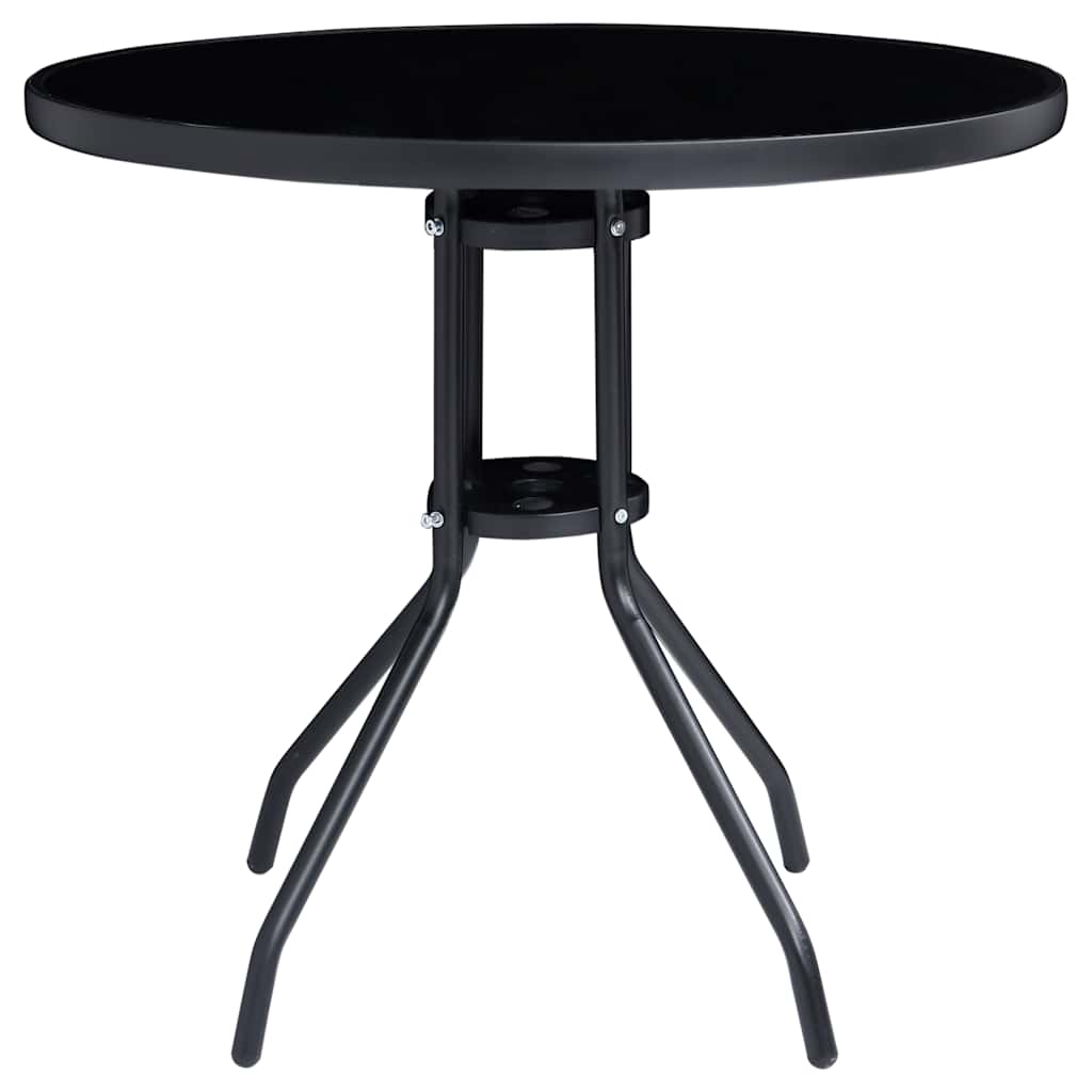 5-dijelni bistro set crni i antracit