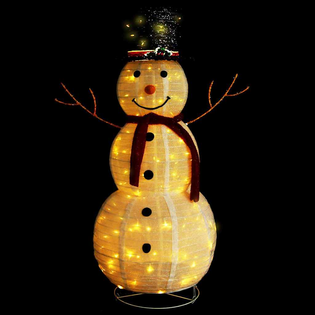 Ukrasna božićna figura snjegovića LED luksuzna tkanina 120 cm
