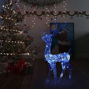 Akrilni božićni ukrasni sob 140 LED lampica 120 cm plave