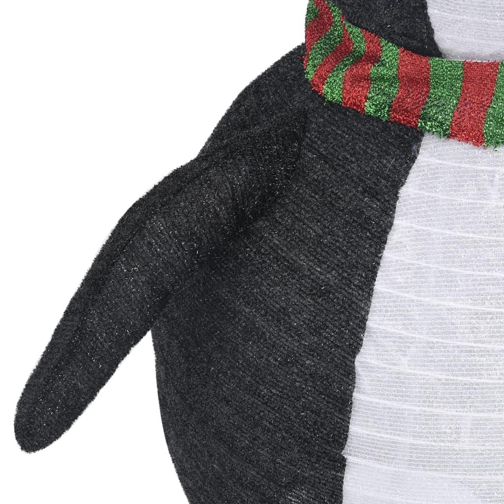 Ukrasna božićna figura pingvina LED od luksuzne tkanine 60 cm