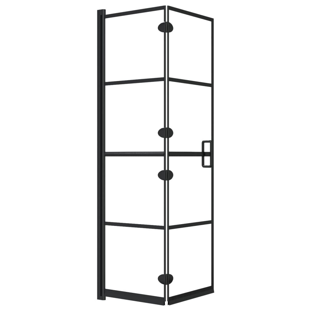 Sklopiva pregrada za tuš ESG 80 x 140 cm crna