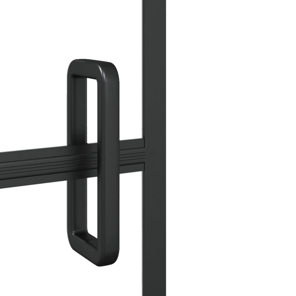 Sklopiva pregrada za tuš ESG 80 x 140 cm crna