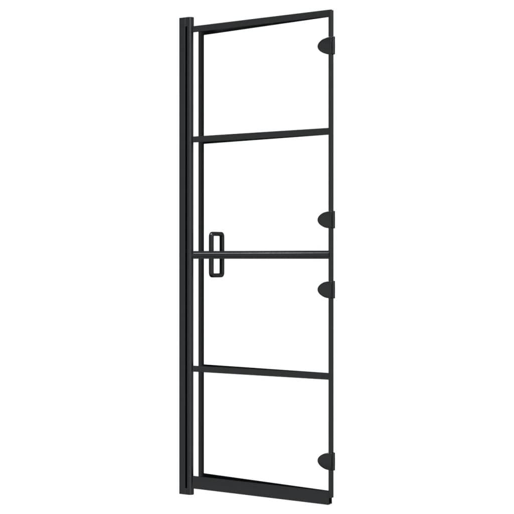 Sklopiva pregrada za tuš ESG 100 x 140 cm crna