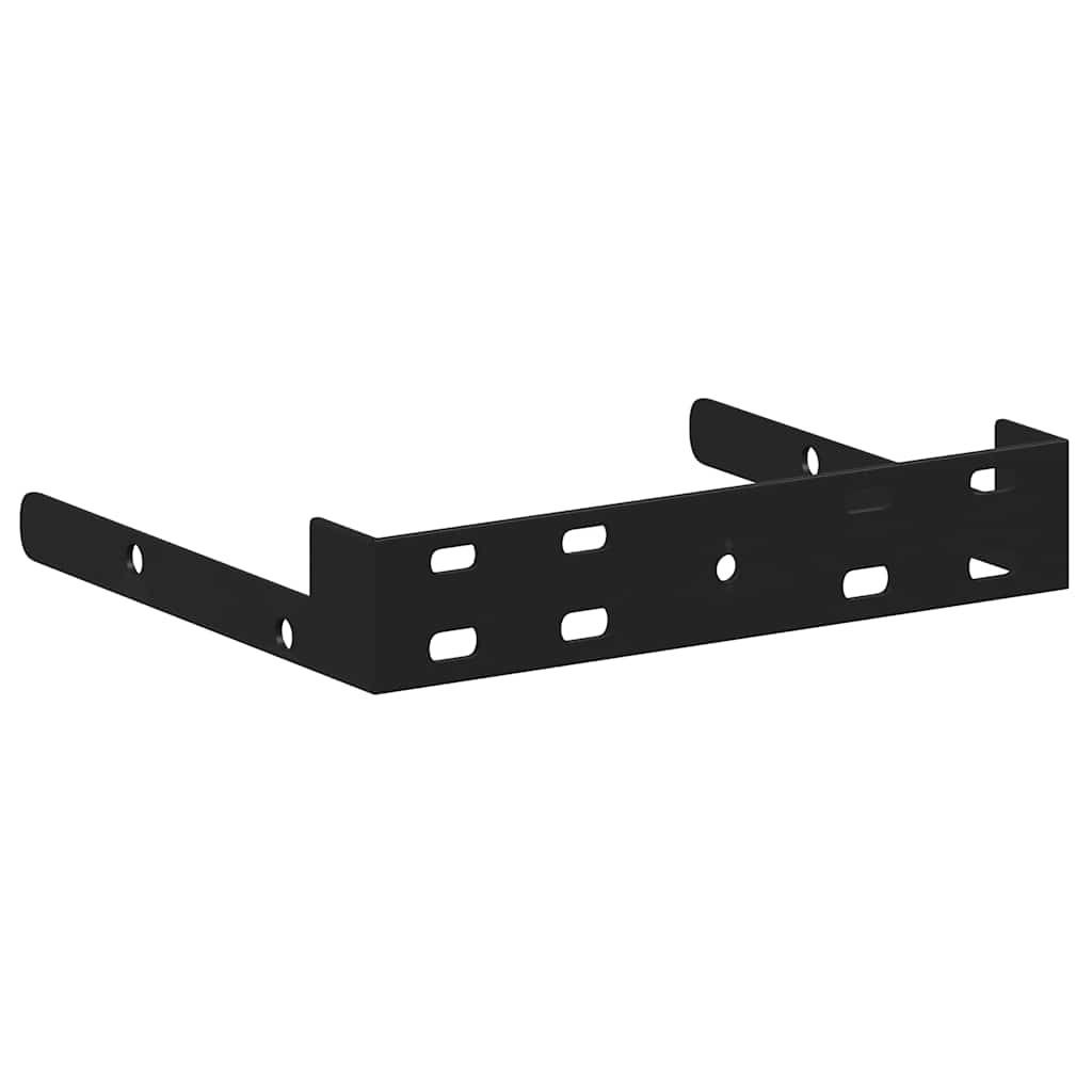 Plutajuća zidna polica boja hrasta i bijela 23x23,5x3,8 cm MDF