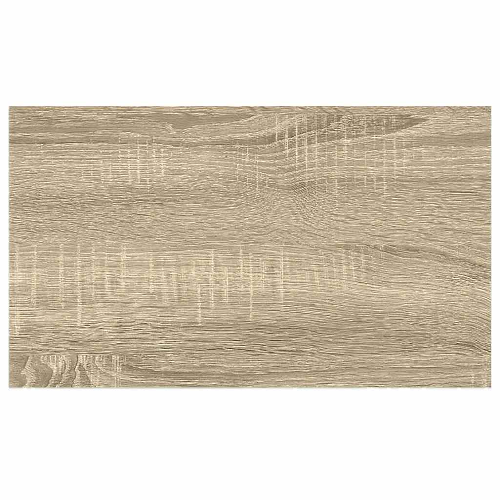 Plutajuće zidne police 2 kom hrast i bijele 40x23x3,8 cm MDF