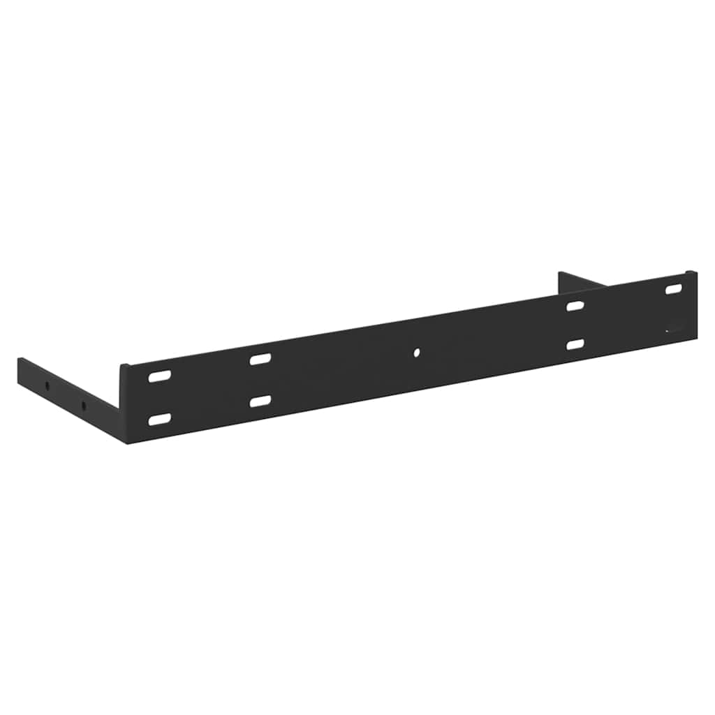 Plutajuća zidna polica boja hrasta i bijela 50x23x3,8 cm MDF
