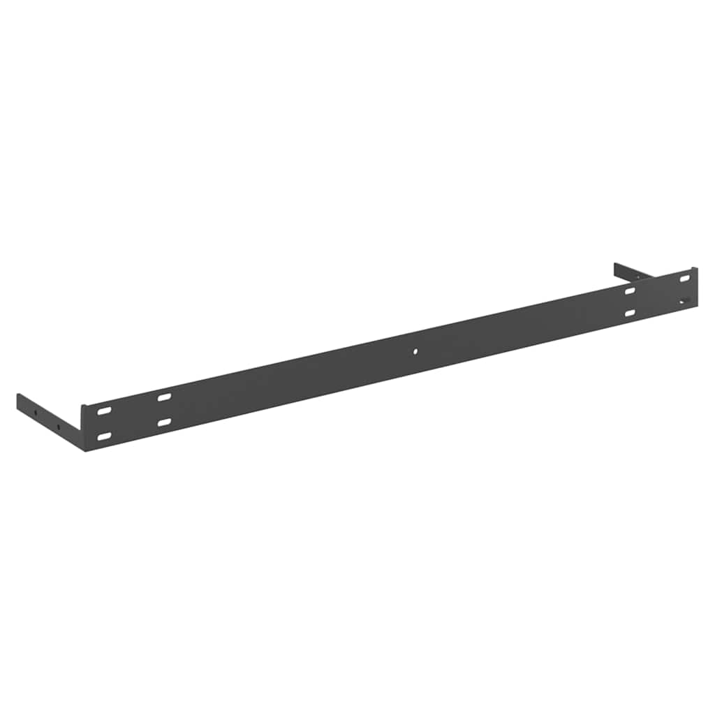 Plutajuće zidne police 4 kom hrast i bijele 90x23,5x3,8 cm MDF