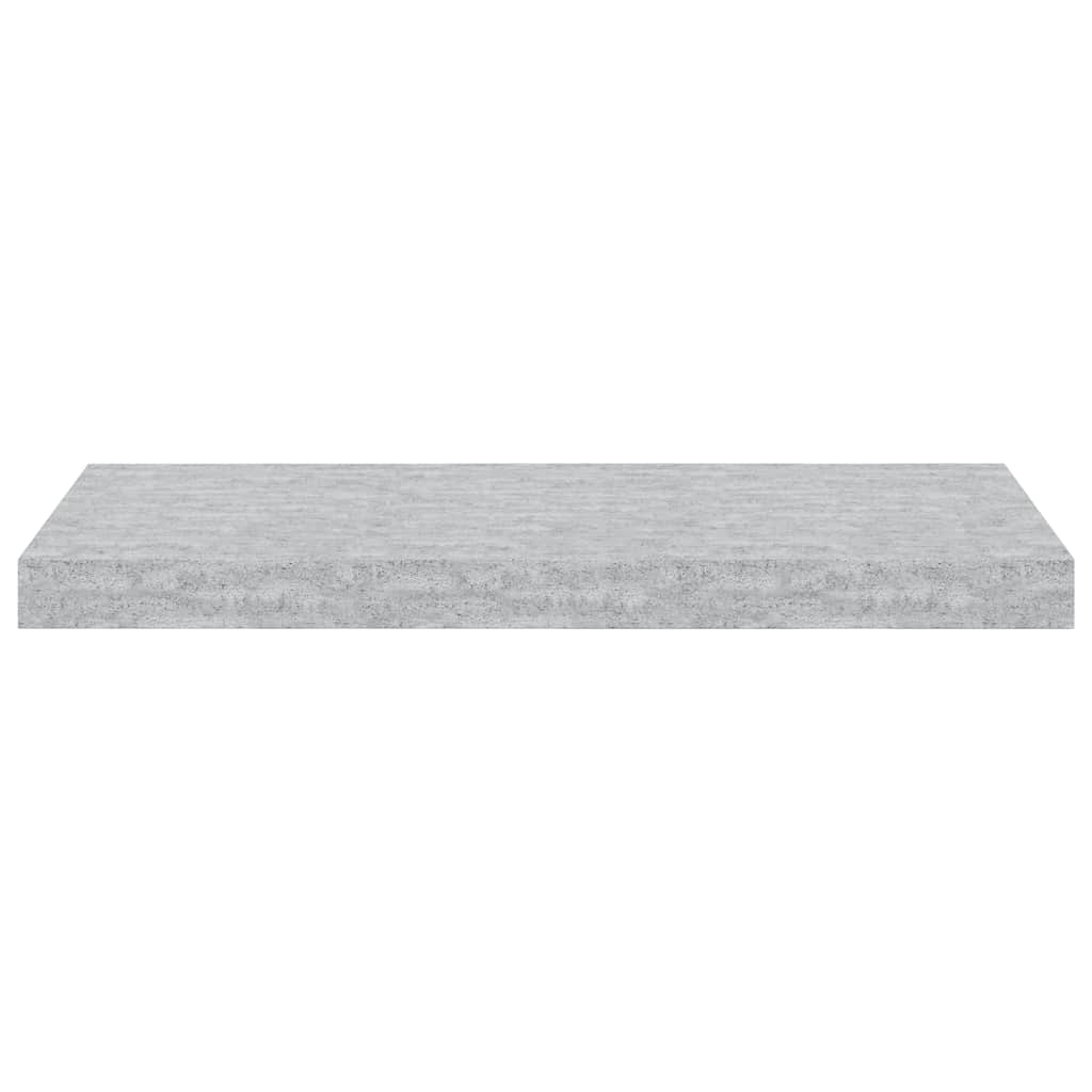 Plutajuće zidne police 2 kom boja betona 60 x 23,5 x 3,8 cm MDF