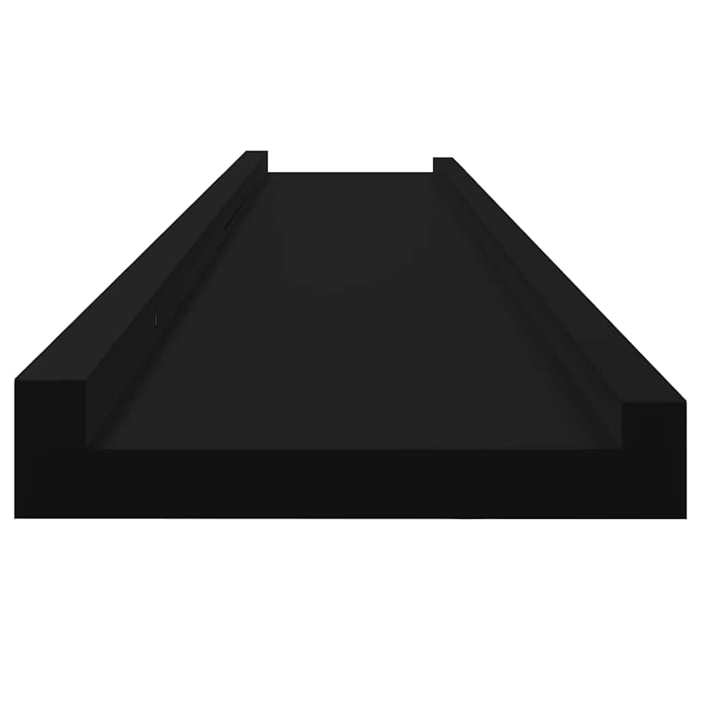 Zidne police 2 kom crne 100 x 9 x 3 cm