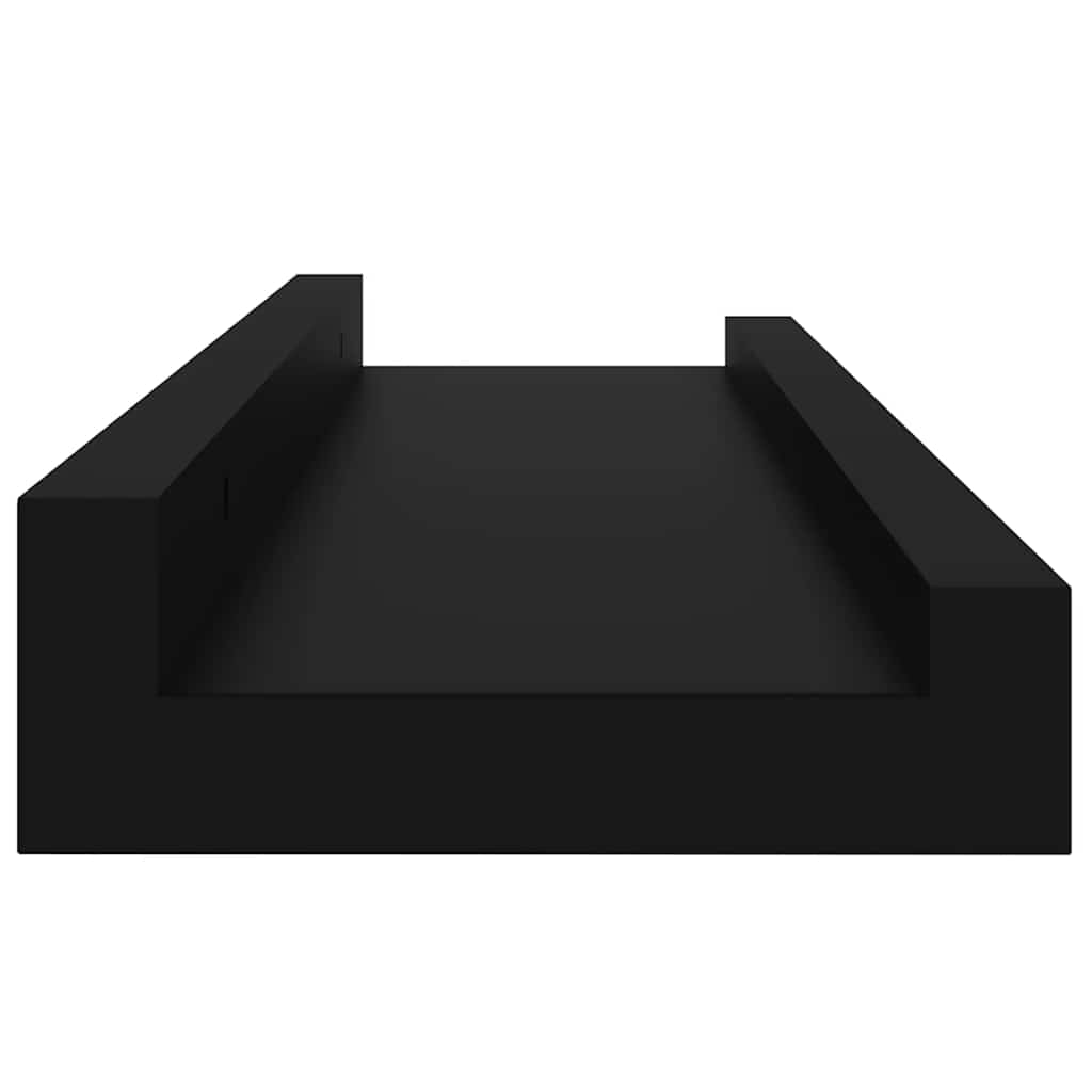 Zidne police 4 kom crne 40 x 9 x 3 cm