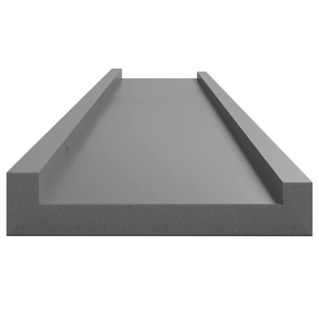 Zidne police 4 kom sive 100 x 9 x 3 cm